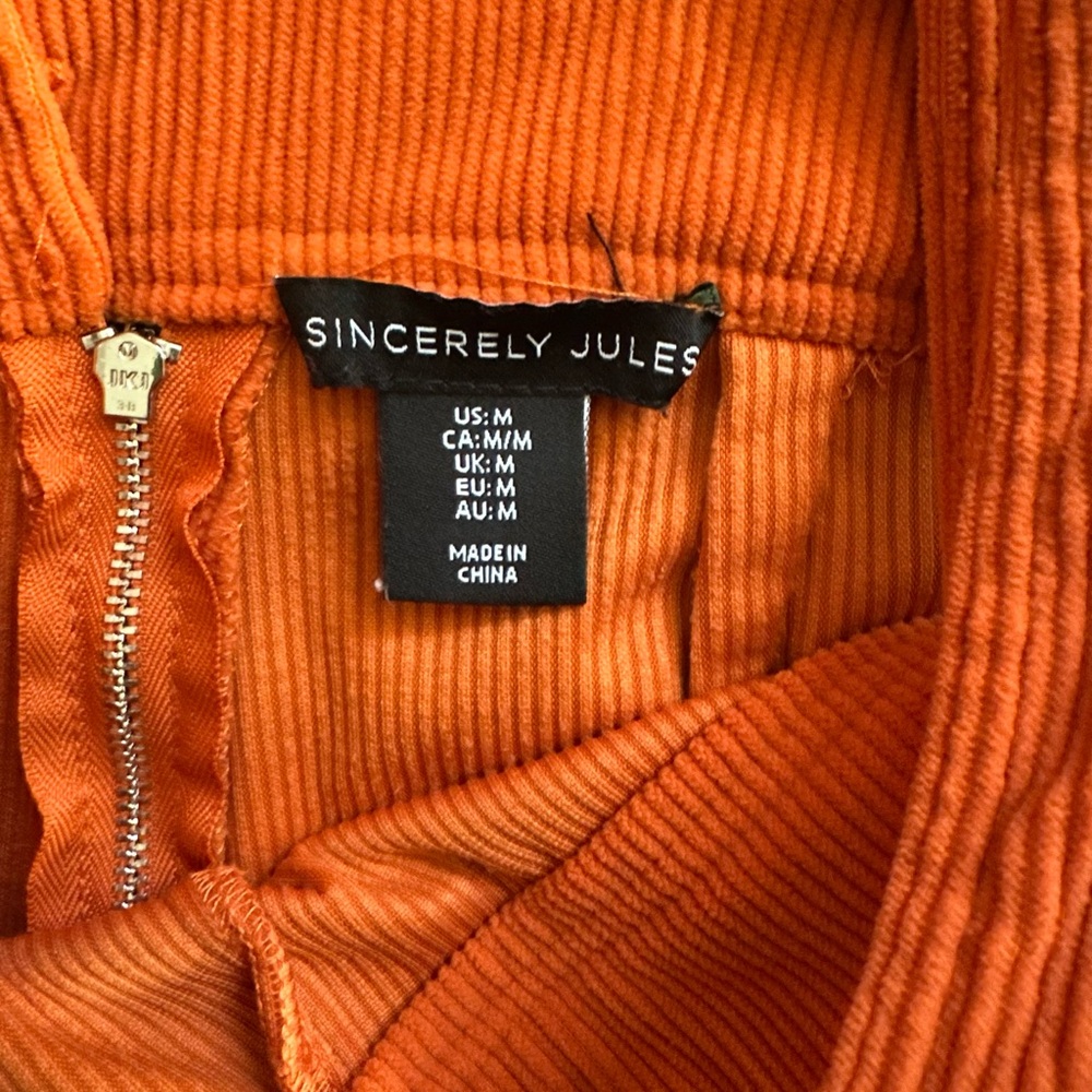 Rust Orange Wide-Leg Pants - Picture 3 of 4